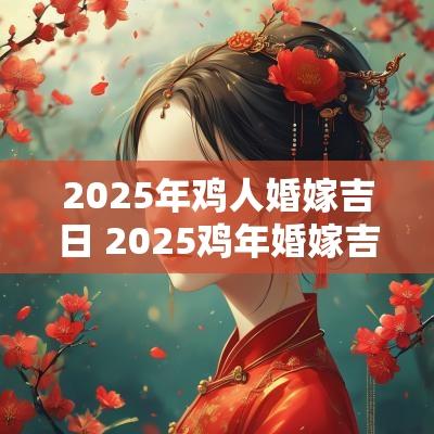 2025年鸡人婚嫁吉日 2025鸡年婚嫁吉日