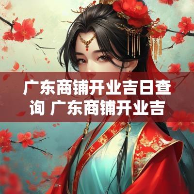 广东商铺开业吉日查询 广东商铺开业吉日表