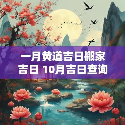 一月黄道吉日搬家吉日 10月吉日查询搬家黄道吉日
