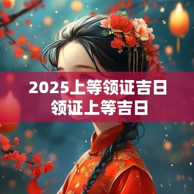 2025上等领证吉日 领证上等吉日
