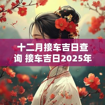 十二月接车吉日查询 接车吉日2025年