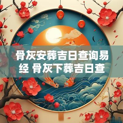骨灰安葬吉日查询易经 骨灰下葬吉日查询