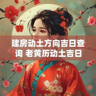 建房动土方向吉日查询 老黄历动土吉日和时辰