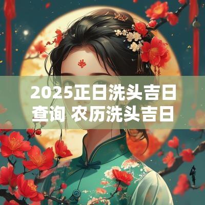 2025正日洗头吉日查询 农历洗头吉日查询大全