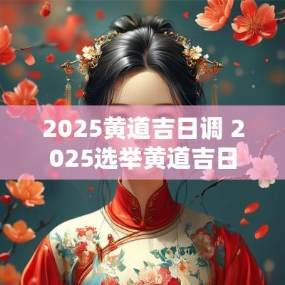 2025黄道吉日调 2025选举黄道吉日