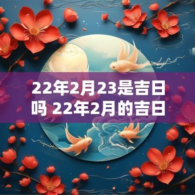 22年2月23是吉日吗 22年2月的吉日
