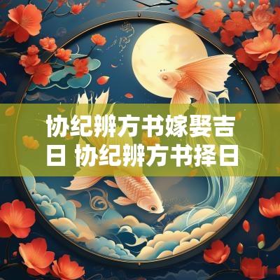 协纪辨方书嫁娶吉日 协纪辨方书择日法