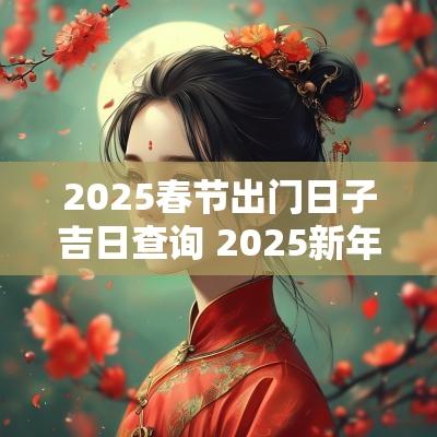 2025春节出门日子吉日查询 2025新年出门吉日