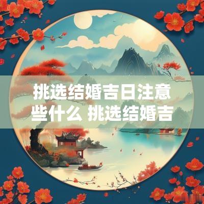 挑选结婚吉日注意些什么 挑选结婚吉日需要避开哪些日子