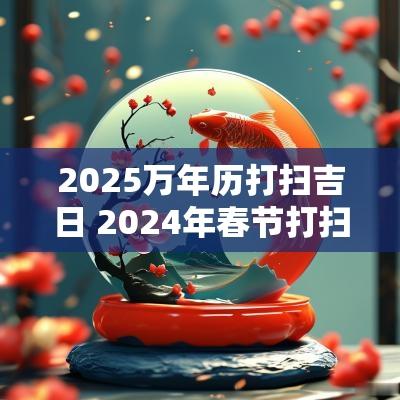 2025万年历打扫吉日 2025年春节打扫卫生吉日查询
