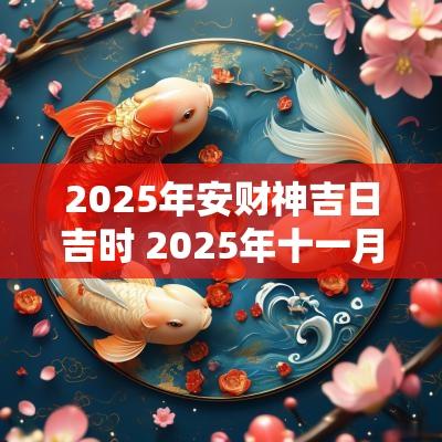 2025年安财神吉日吉时 2025年十一月十七日财神位