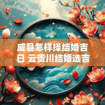 威县怎样择结婚吉日 云贵川结婚选吉日