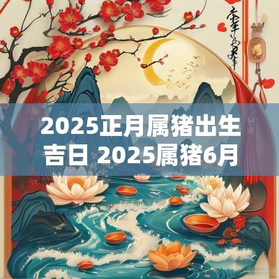 2025正月属猪出生吉日 2025属猪6月出生吉日