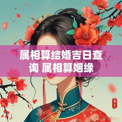属相算结婚吉日查询 属相算姻缘