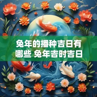 蛇年的播种吉日有哪些 蛇年吉时吉日查询大全