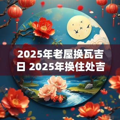 2025年老屋换瓦吉日 2025年换住处吉日
