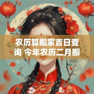 农历算搬家吉日查询 今年农历二月搬家吉日