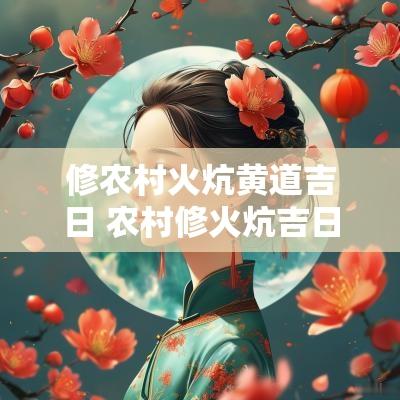 修农村火炕黄道吉日 农村修火炕吉日查询大全