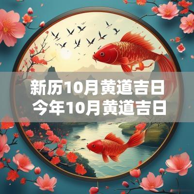 新历10月黄道吉日 今年10月黄道吉日