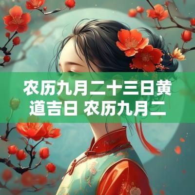 农历九月二十三日黄道吉日 农历九月二十五黄道吉日
