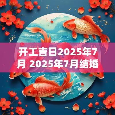 开工吉日2025年7月 2025年7月结婚吉日