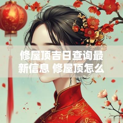 修屋顶吉日查询最新信息 修屋顶怎么看吉日