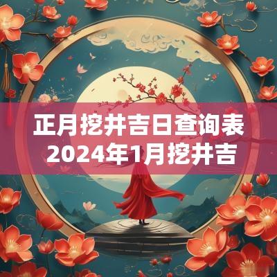 正月挖井吉日查询表 2025年1月挖井吉日查询
