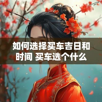 如何选择买车吉日和时间 买车选个什么吉日提车好