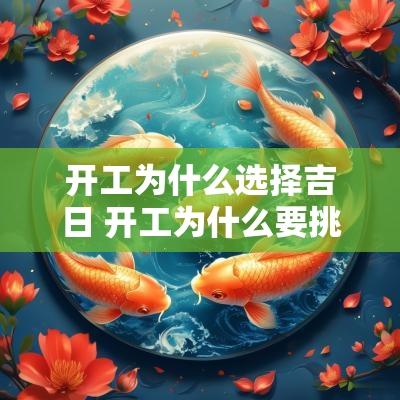 开工为什么选择吉日 开工为什么要挑个好日子