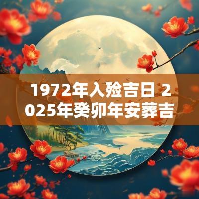 1972年入殓吉日 2026年癸卯年安葬吉日