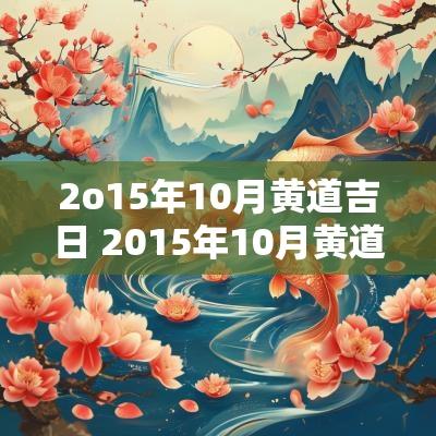 2o15年10月黄道吉日 2015年10月黄道吉日