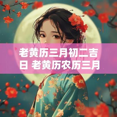 老黄历三月初二吉日 老黄历农历三月的黄道吉日
