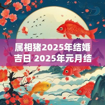 属相猪2025年结婚吉日 2025年元月结婚吉日