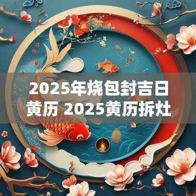 2025年烧包封吉日黄历 2025黄历拆灶吉日