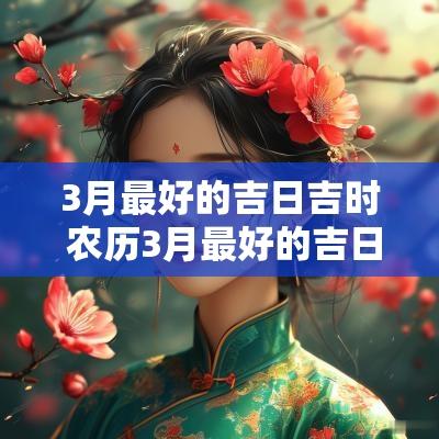 3月最好的吉日吉时 农历3月最好的吉日是哪天