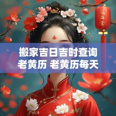 搬家吉日吉时查询老黄历 老黄历每天吉日吉时查询