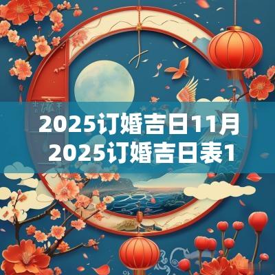 2025订婚吉日11月 2025订婚吉日表11月
