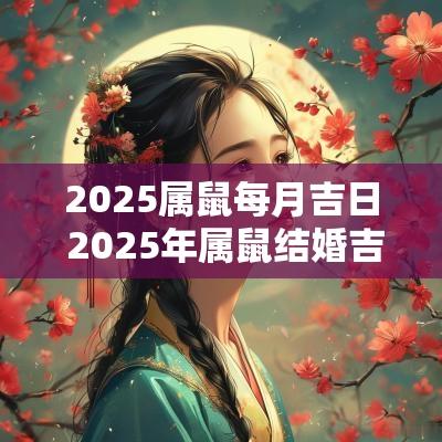 2025属鼠每月吉日 2025年属鼠结婚吉日查询一览表