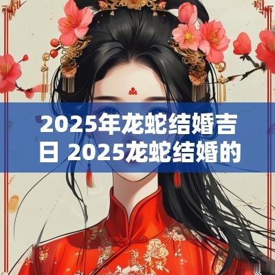2025年龙蛇结婚吉日 2025龙蛇结婚的日子