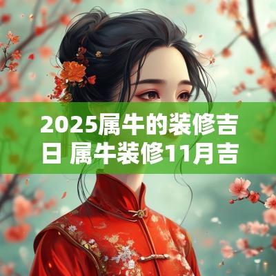 2025属牛的装修吉日 属牛装修11月吉日