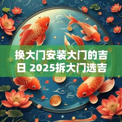 换大门安装大门的吉日 2025拆大门选吉日