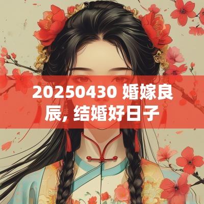 20250430 婚嫁良辰, 结婚好日子
