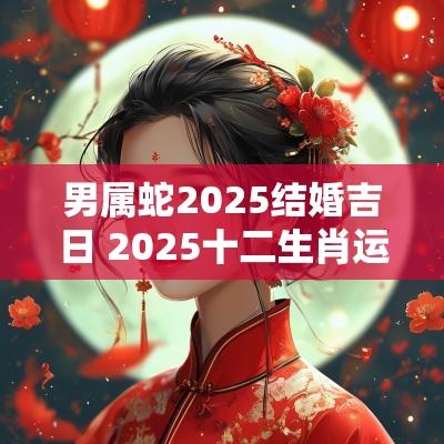 男属蛇2025结婚吉日 2025十二生肖运程蛇