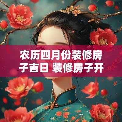 农历四月份装修房子吉日 装修房子开工吉日如何选