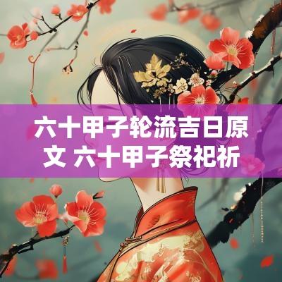 六十甲子轮流吉日原文 六十甲子祭祀祈福吉日