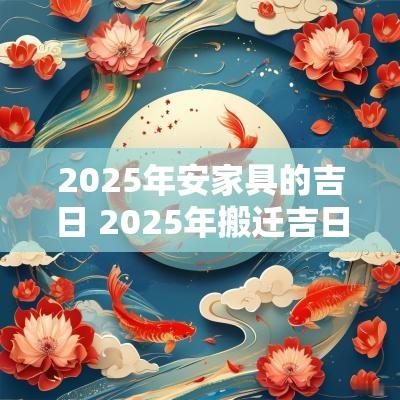 2025年安家具的吉日 2025年搬迁吉日查询