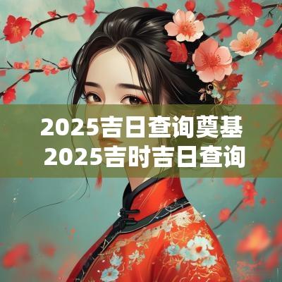 2025吉日查询奠基 2025吉时吉日查询