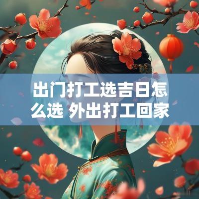 出门打工选吉日怎么选 外出打工回家选什么吉日