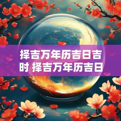 择吉万年历吉日吉时 择吉万年历吉日吉时下载