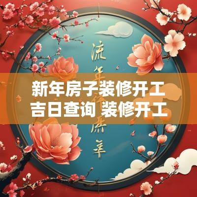 新年房子装修开工吉日查询 装修开工吉日一般由谁来敲